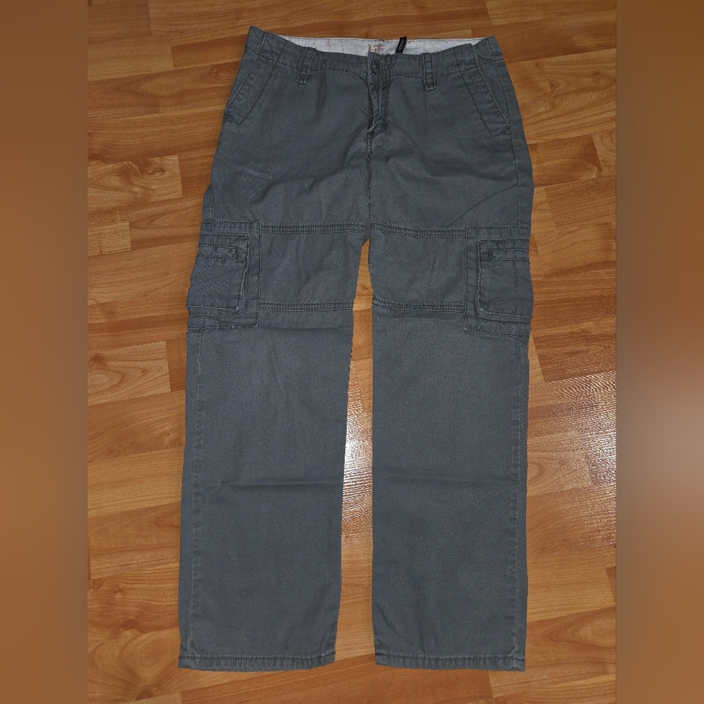 Girls Sz 14 !iT Brand Cargo Pants Army Green